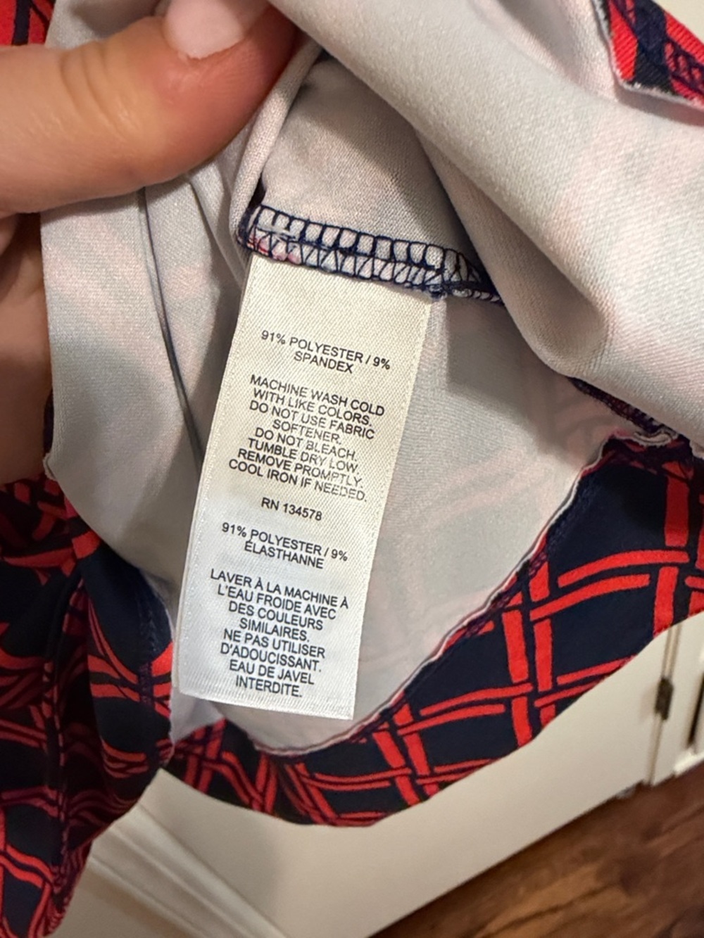 Vineyard Vines Navy and Red Dress XL - Picture 4 of 8